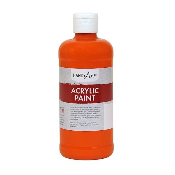 Rock Paint & Handy Art Rock Paint & Handy Art RPC101025-3 16 oz Acrylic Paint; Chrome Orange - 3 Each RPC101025-3 - main